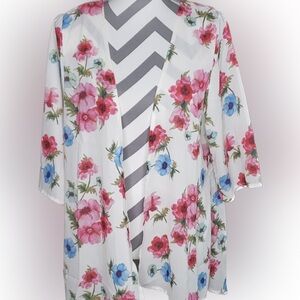Pink Milly Floral Kimono Size Medium NWT